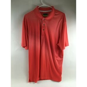 Pro Series Golf Polo Shirt Men's Size XXL Light Red Athletic Fit Polka Dots